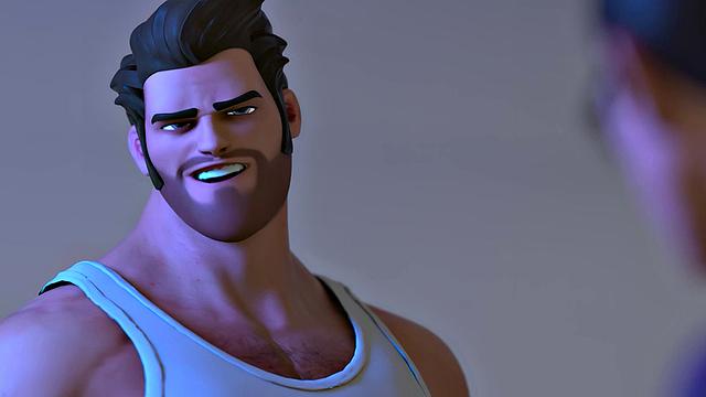 супергерой-твинк принимает два члена одновременно