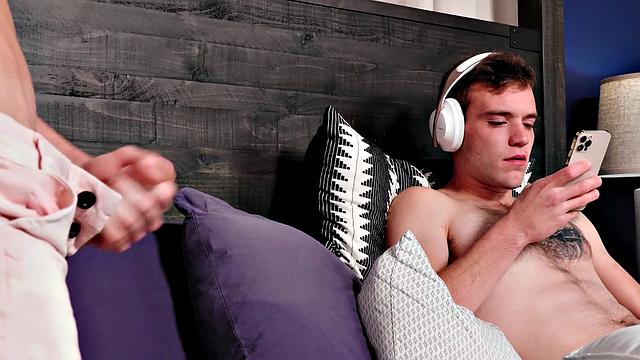 Twink Stepbro Caught Jerking Fucks Jock  - NextDoorTaboo