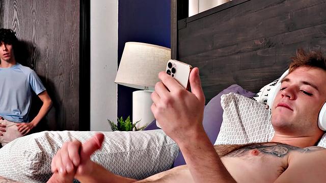 Twink Stepbro Caught Jerking Fucks Jock  - NextDoorTaboo