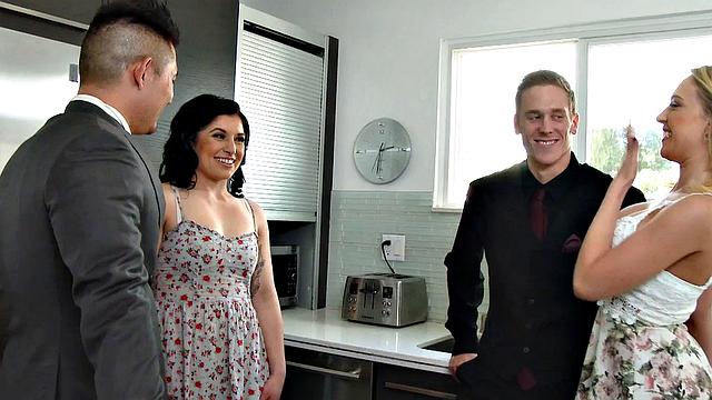 Swinger Wife Kagney Linn Karter BangsAnother Guy in Front of Husband