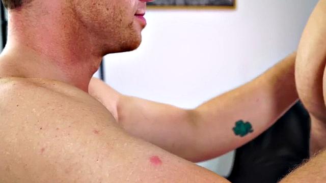 Bisexual BF fucks GF before his lovers ass in bedroom