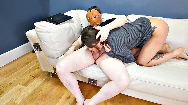 Dick-hungry anal sub gets her ring fucked