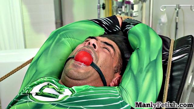 Hardtied muscled guy gets analsmashed