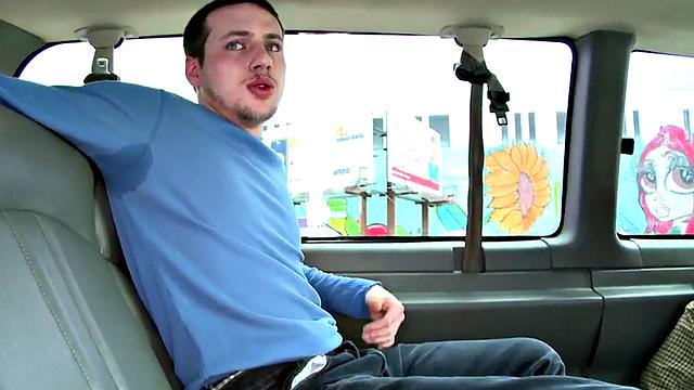 Fooled guy lets him touch cock