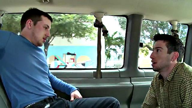 Fooled guy lets him touch cock