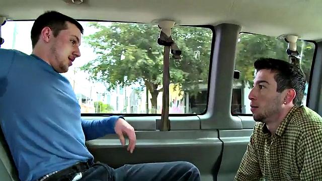 Fooled guy lets him touch cock