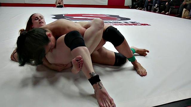 lesbians having group orgy with strapons after battle