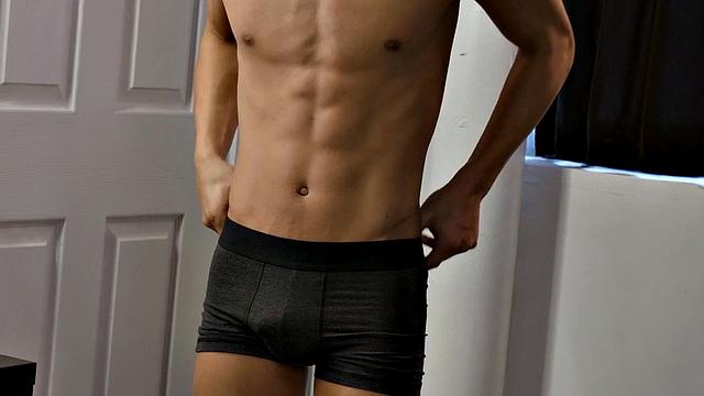 Stud police officer barebacks Asian twink anally