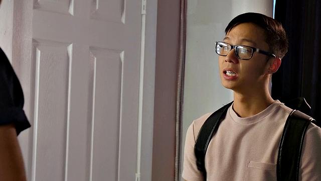 Stud police officer barebacks Asian twink anally