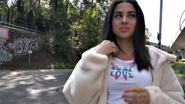 Special discount for inked taxi babe getting banged in car outdoors