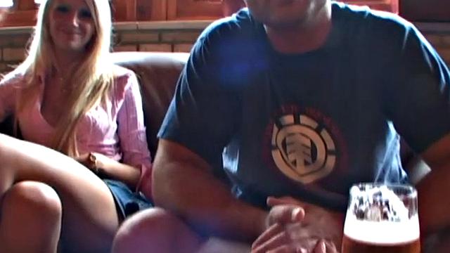 Kinky blonde uses speculum and toys to pleasure herself in close-up car action