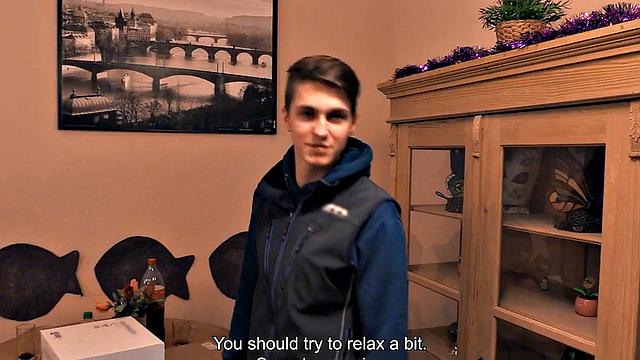 Str8 food delivery stud assfucked in POV to cumshot