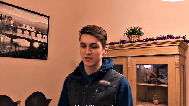 Str8 food delivery stud assfucked in POV to cumshot