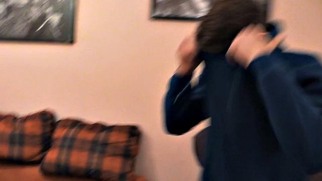 Str8 food delivery stud assfucked in POV to cumshot