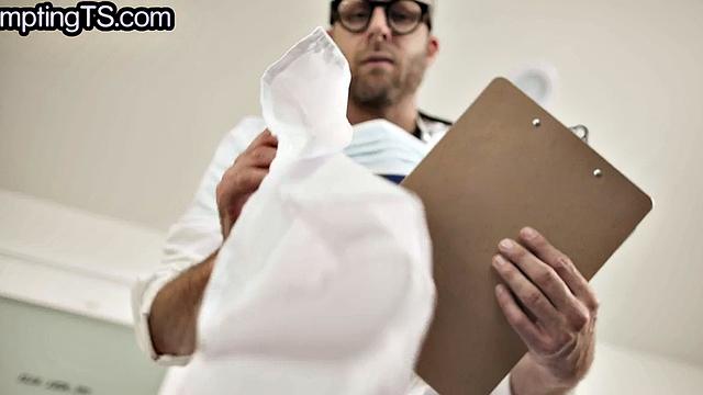 Asian Trans patient fucks doctor after sucking cock