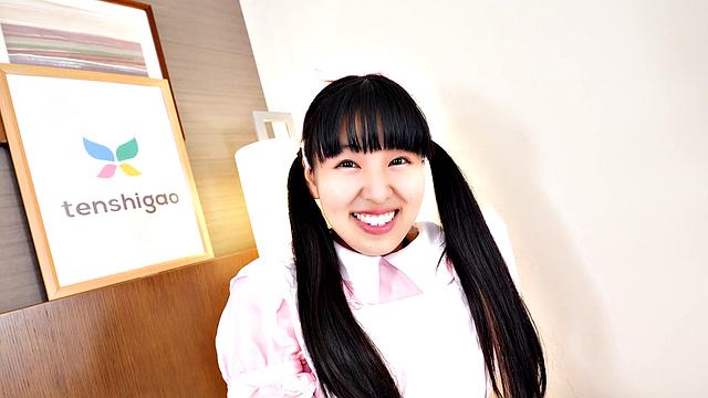 Ichika Matui dresses up, spreads her legs, and fingers her holes