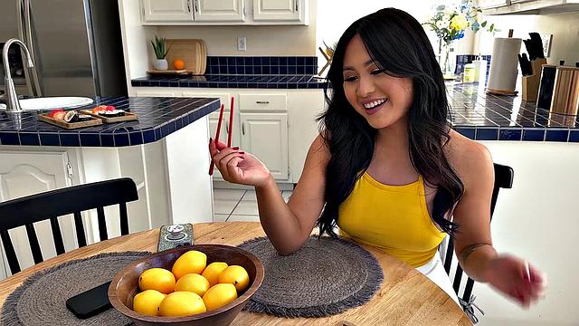 On the Menu: Spit Roasting and Cum-Covered Sushi