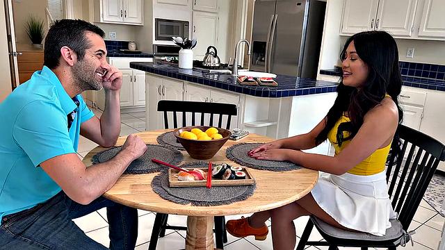 On the Menu: Spit Roasting and Cum-Covered Sushi