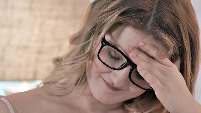 Busty babe deepthroats during doggystyle and cowgirl