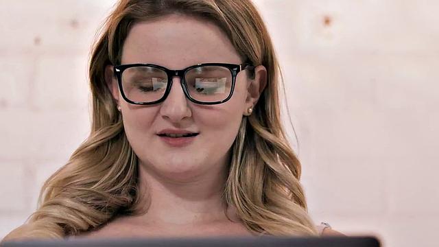 Busty babe deepthroats during doggystyle and cowgirl