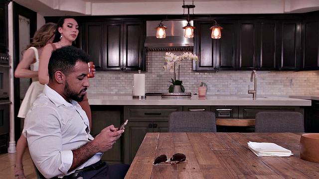 Hot Trans Couple Spitroast Boss - Jade Venus, Kasey Kei - GenderXFilms