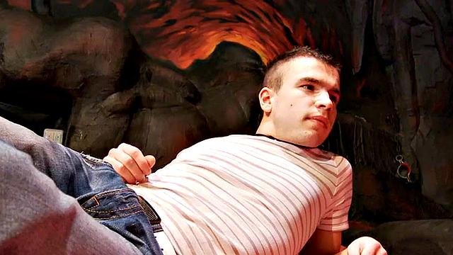 21yo doms give pegging in CFNM 3some action to sissy