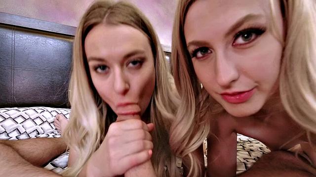 Blonde Swingers go wild in steamy threesome action