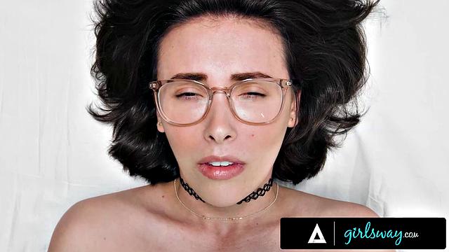 GIRLSWAY - Petite 18 yo Campers Lana Smalls & Scarlet Skies SCISSOR Without Getting Caught!