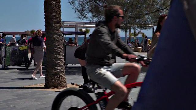 Kinky tattooed brunette sub gagged and humiliated by her domme in public