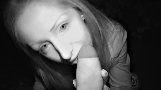 Brunette's Big Tits Make Him Horny