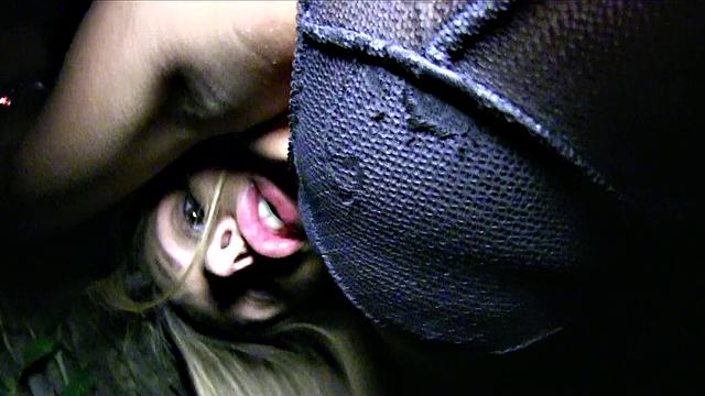 Brunette's Big Tits Make Him Horny