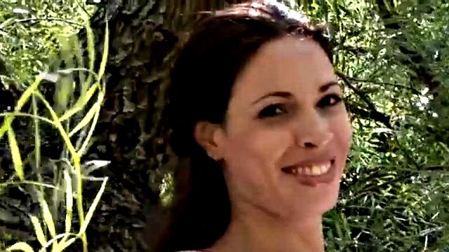 Lesbian Nina Outdoor and Rubbing Pussy