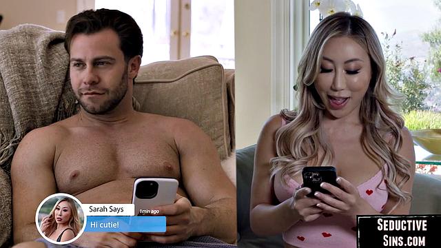 Stunning Asian babe banged by guy