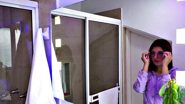 Sexy latina teen toying her hot pussy