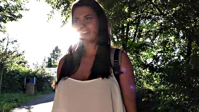 Boobs jizzed on for cash