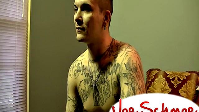 Gage gets his cock sucked by another man