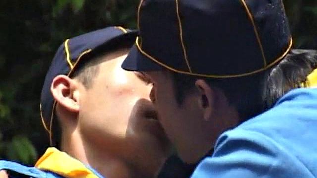 Asian scout rimmed and sucked off by before anal