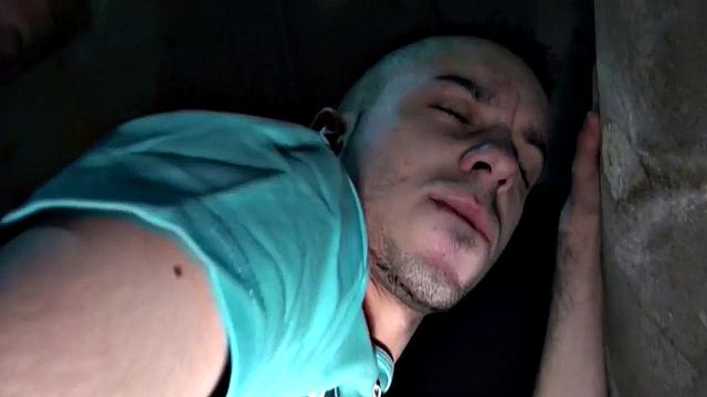 Gloryhole stud fucked in sling after giving head