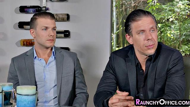 Stunning secretary double fucked