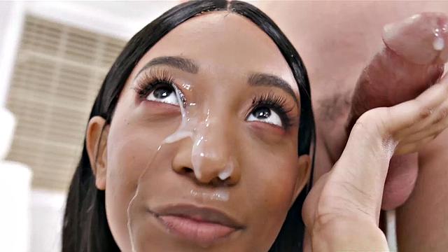 Busty Coed Stretched by Big Cock