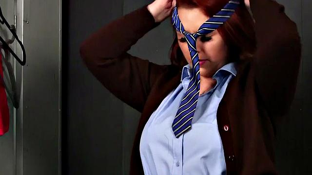 CFNM sluts tease guy with long socks & stroking his dick in locker room