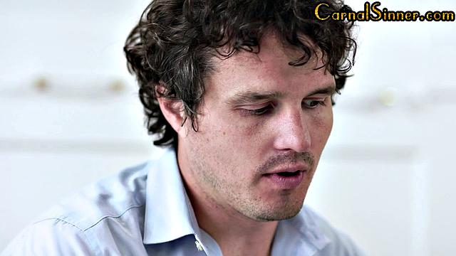 Petite 21yo ginger mouthfucked by boyfriend