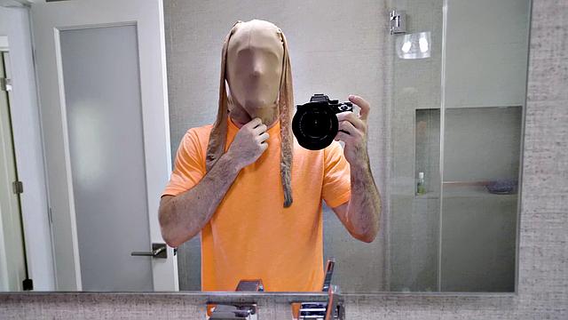 Kinky bald pussy gets a footjob and pantyhose treatment in hardcore doggystyle action