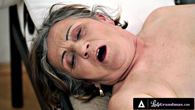 LUSTY GRANDMAS - Wild Granny Gets Her Hairy Pussy Fucked By A Hard Cock