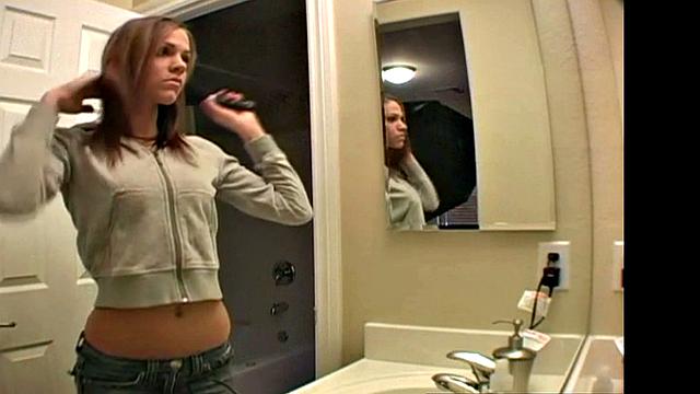 Hot Blonde Playing with Pussy and small tits