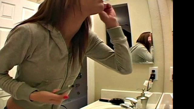 Hot Blonde Playing with Pussy and small tits