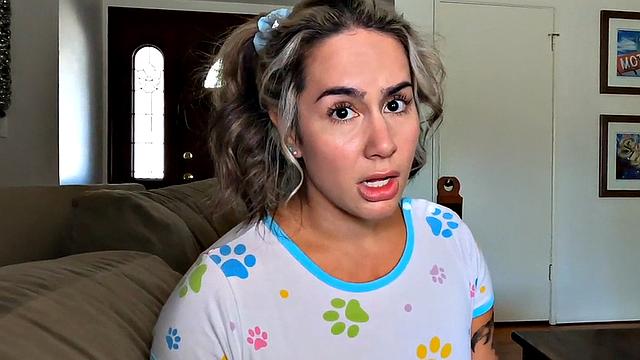 POV stepdaughter gets banged in wet twat by stepdad