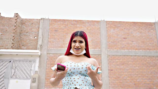 Rosario's lactating boobs get caught as she gets drilled in denim jeans and high heels