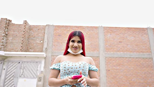 Rosario's lactating boobs get caught as she gets drilled in denim jeans and high heels