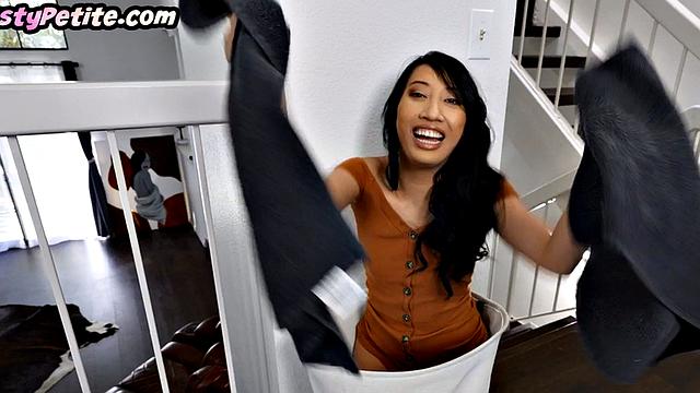 Petite 21yo penetrated by huge cock in wet pussy